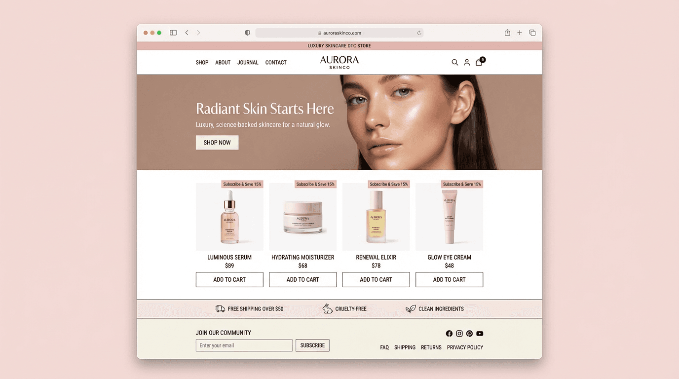 Why Premium Skincare Brands Outgrow Themes